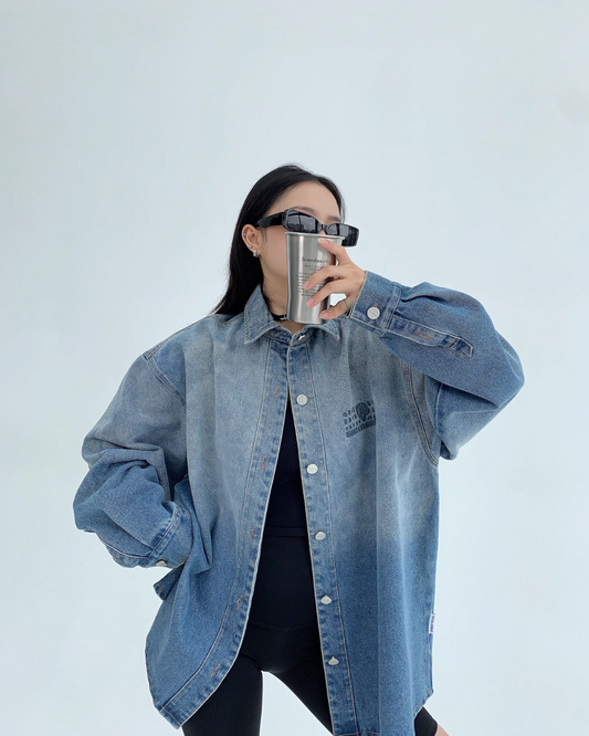 Blue Gradient Long Sleeved Shirt YLS0351