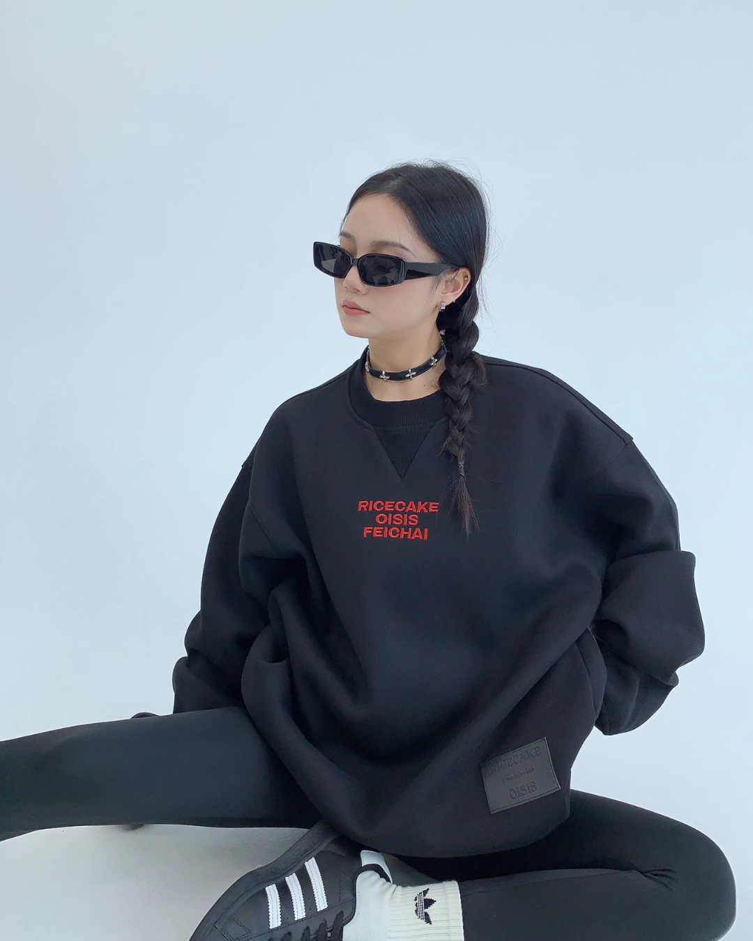 Back Logo Volume Sweat Tops YLS0357