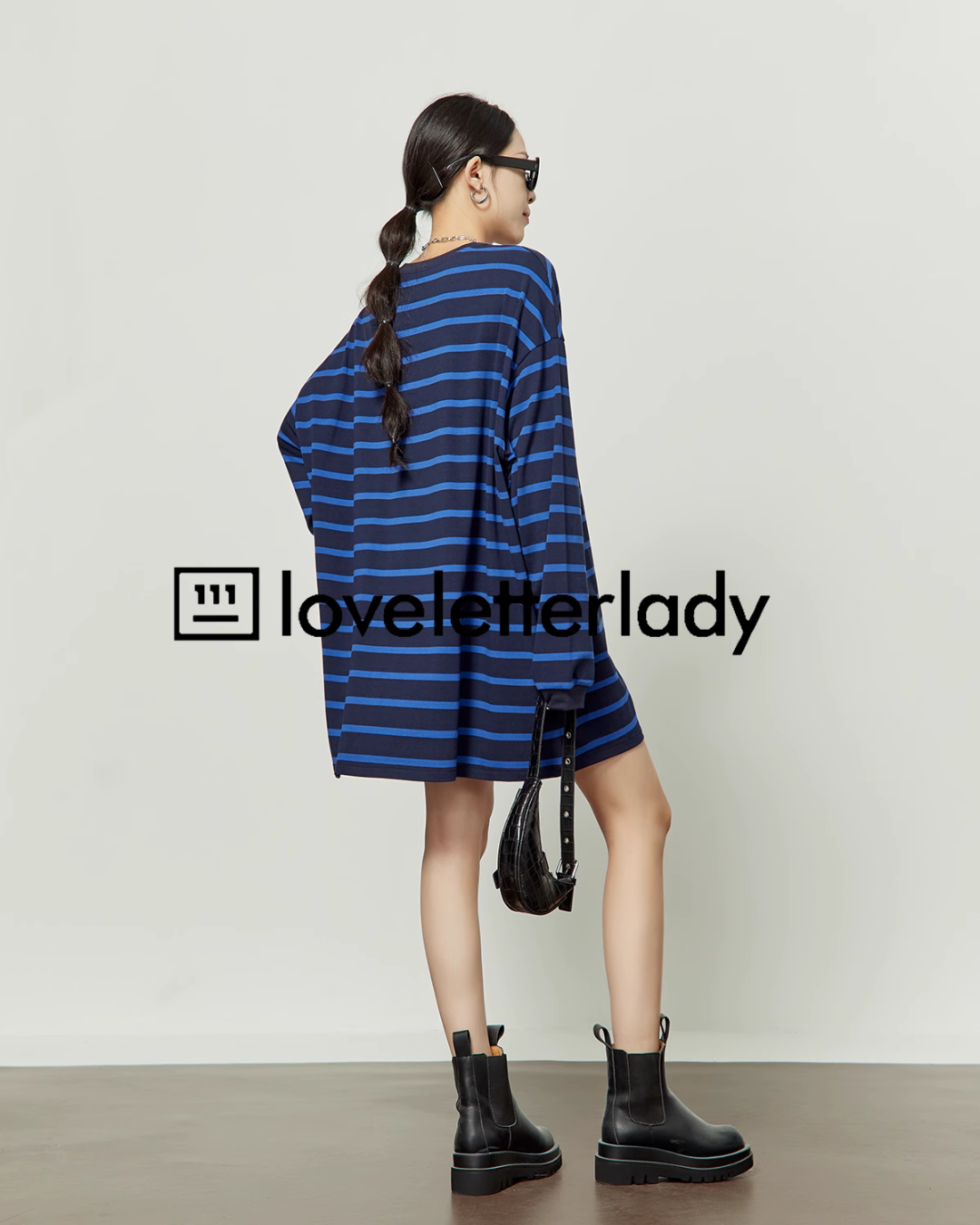 Border Big Long Sleeve T-Shirt LLA0251
