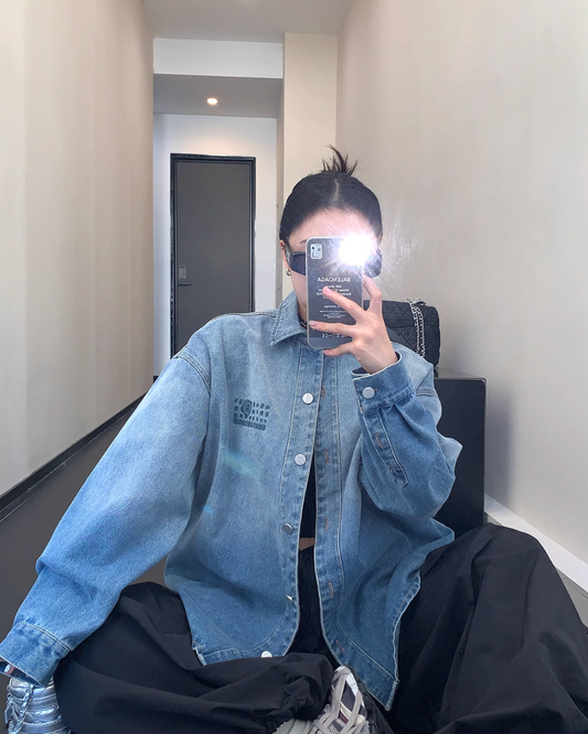 Blue Gradient Long Sleeved Shirt YLS0351