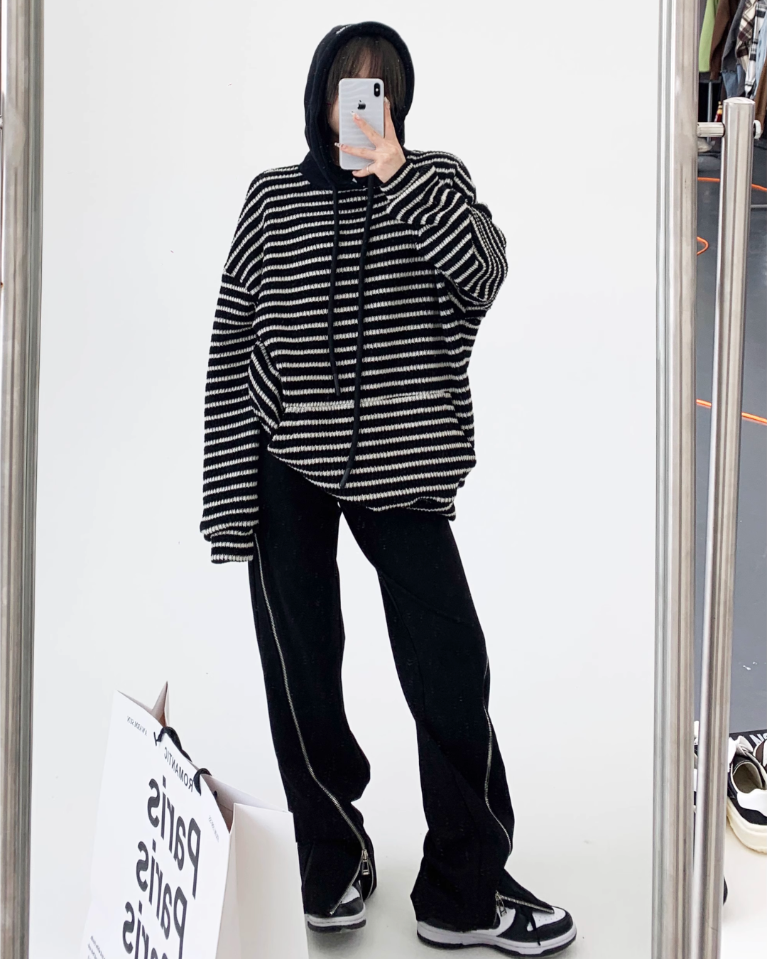 Border Knitted Food Hoodie YLS0423