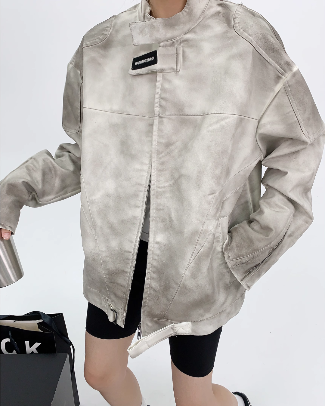 Dirty Leather Biker Jacket YLS0387