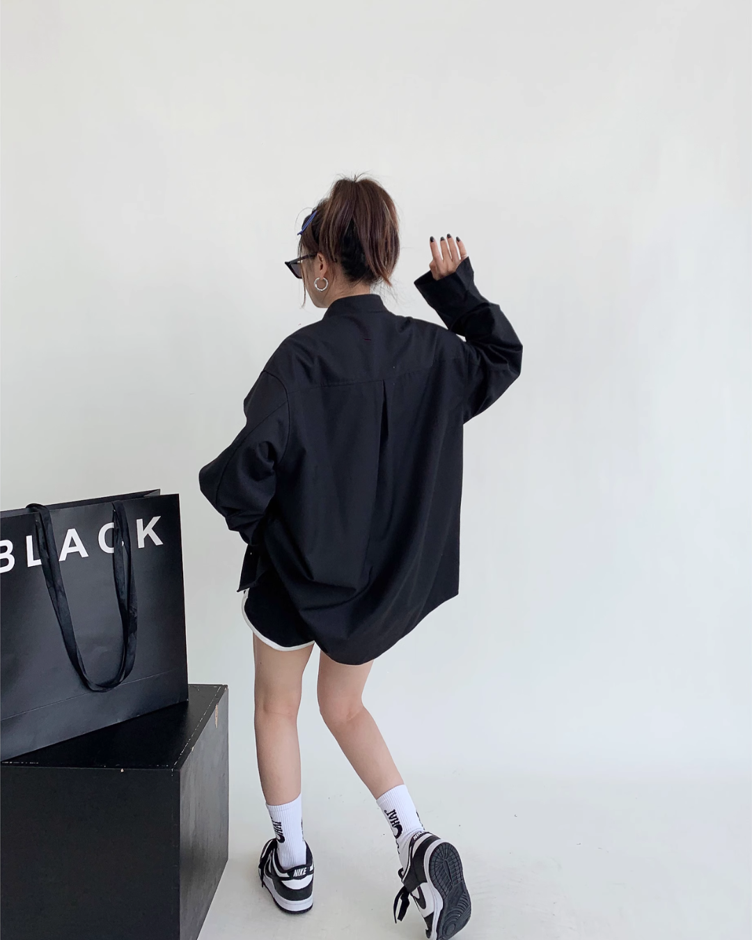 Casual Belt Long Sleeve Shirt YLS0414