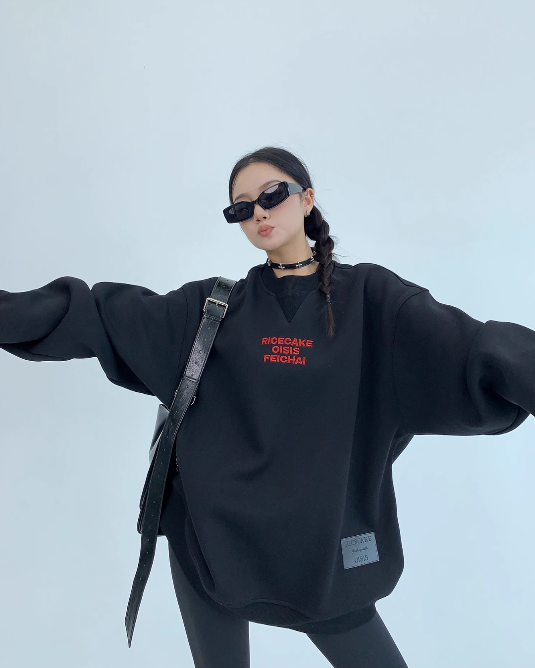 Back Logo Volume Sweat Tops YLS0357