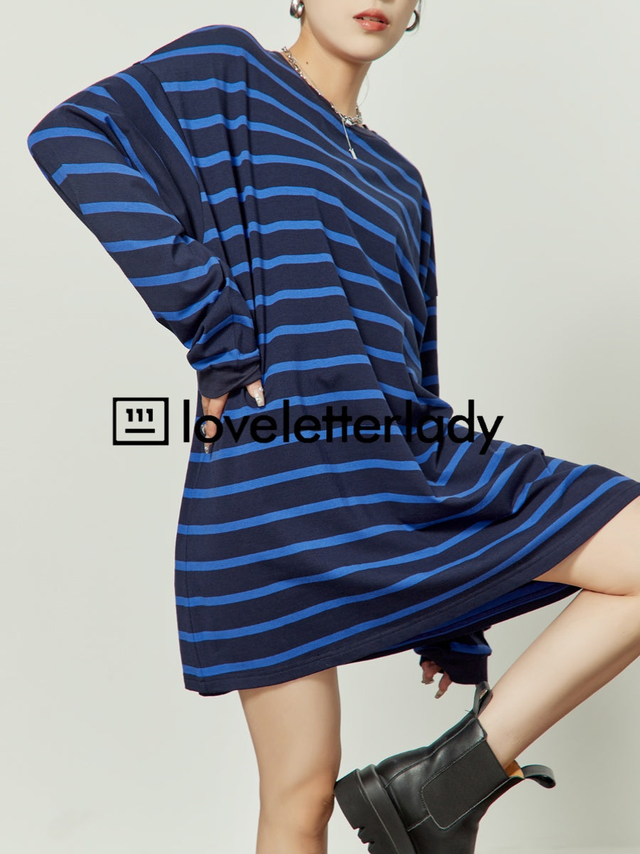 Border Big Long Sleeve T-Shirt LLA0251